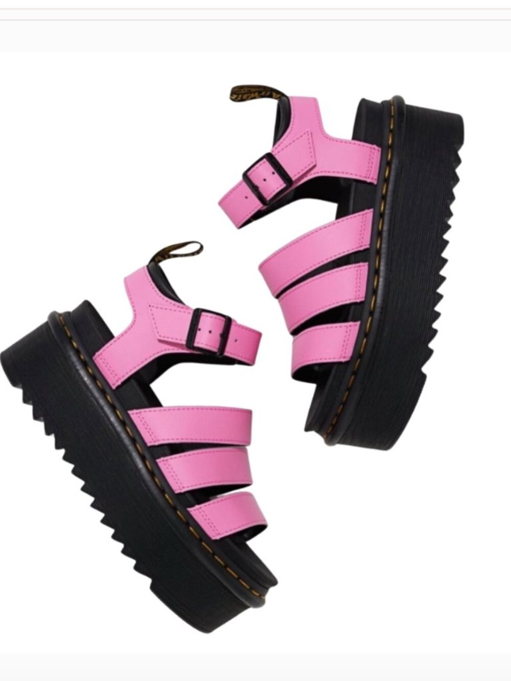 Dr. Martens Blaire Quad Fondant Pink Platform Sandals Size 9